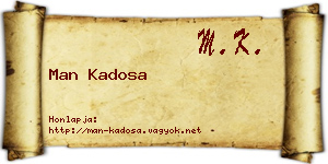 Man Kadosa névjegykártya
